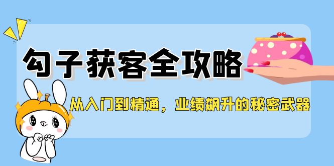 图片[1]-从入门到精通，勾子获客全攻略，业绩飙升的秘密武器-韬哥副业项目资源网