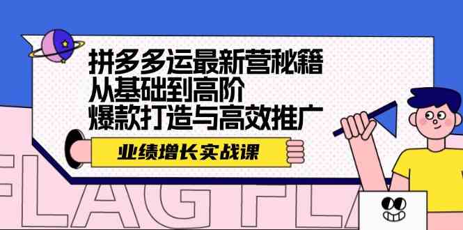 图片[1]-拼多多运最新营秘籍：业绩增长实战课，从基础到高阶，爆款打造与高效推广-韬哥副业项目资源网