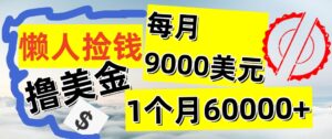 图片[1]-懒人捡钱撸美金项目，月收益9000+美金，简单无脑，干就完了【揭秘】-中创网_分享创业资讯_网络项目资源