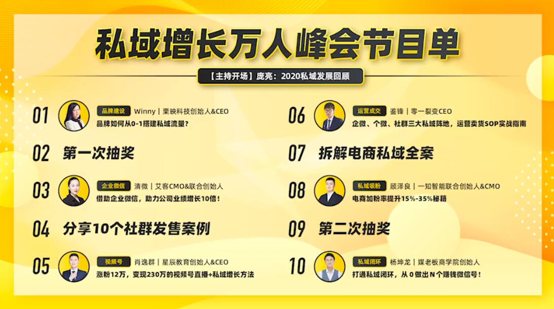 （1661期）2021私域增长万人峰会：新一年私域最新玩法，6个大咖分享他们最新实战经验