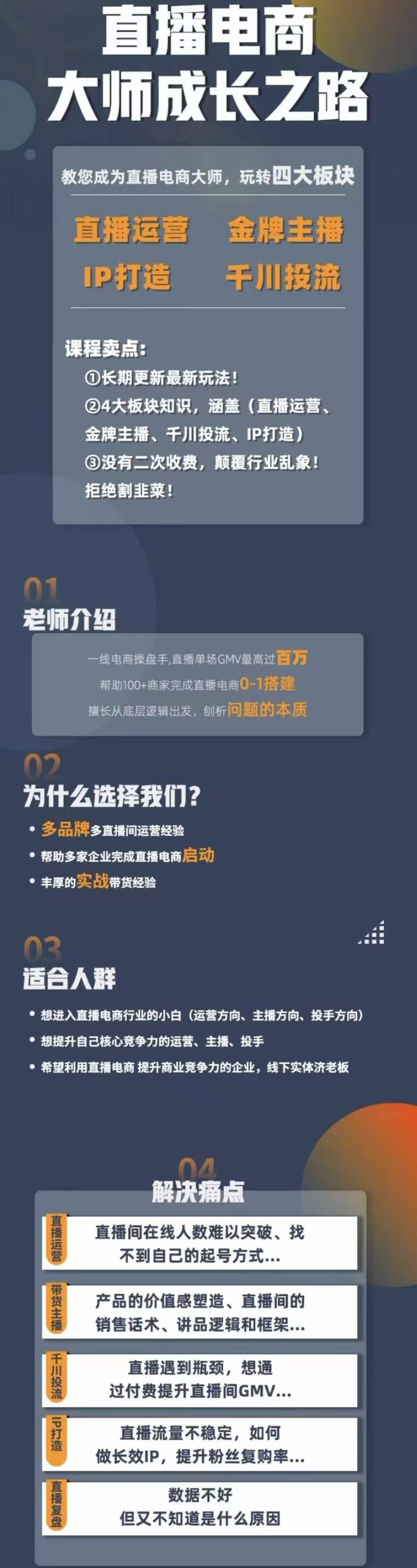 （4200期）直播电商高手成长之路：教你成为直播电商大师，玩转四大板块（25节）