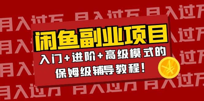 图片[1]-（3879期）月入过万闲鱼副业项目：入门+进阶+高级模式的保姆级辅导教程！-