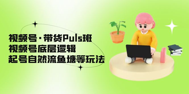 图片[1]-（5027期）视频号·带货Puls班，视频号底层逻辑，起号自然流鱼塘等玩法-