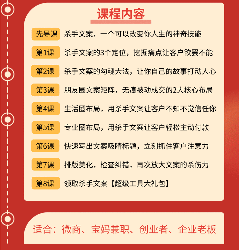 （1606期）60分钟学会朋友圈杀手文案，一个让你快速赚钱的营销技术！微信赚钱绝技